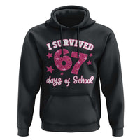I Survived 67 Days Of School Hoodie Funny Six Seven Teachers Students Meme Pink - Wonder Print Shop