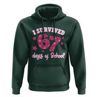 I Survived 67 Days Of School Hoodie Funny Six Seven Teachers Students Meme Pink - Wonder Print Shop