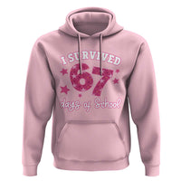 I Survived 67 Days Of School Hoodie Funny Six Seven Teachers Students Meme Pink - Wonder Print Shop