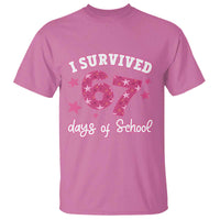 I Survived 67 Days Of School T Shirt Funny Six Seven Teachers Students Meme Pink - Wonder Print Shop
