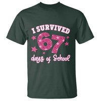 I Survived 67 Days Of School T Shirt Funny Six Seven Teachers Students Meme Pink - Wonder Print Shop