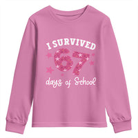 I Survived 67 Days Of School Youth Sweatshirt Funny Six Seven Teachers Students Meme Pink - Wonder Print Shop