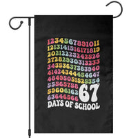 67 Days of School Garden Flag Funny Six Seven Meme Teacher Student Gen Alpha Slang - Wonder Print Shop