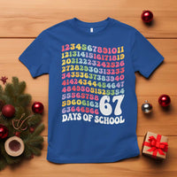 67 Days of School T Shirt Funny Six Seven Meme Teacher Student Gen Alpha Slang - Wonder Print Shop