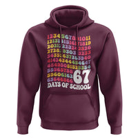67 Days of School Hoodie Funny Six Seven Meme Teacher Student Gen Alpha Slang - Wonder Print Shop