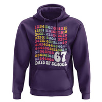 67 Days of School Hoodie Funny Six Seven Meme Teacher Student Gen Alpha Slang - Wonder Print Shop
