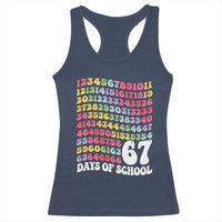 67 Days of School Racerback Tank Top Funny Six Seven Meme Teacher Student Gen Alpha Slang - Wonder Print Shop