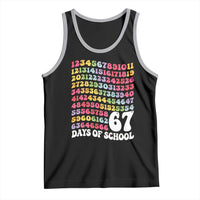 67 Days of School Tank Top Funny Six Seven Meme Teacher Student Gen Alpha Slang - Wonder Print Shop