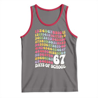 67 Days of School Tank Top Funny Six Seven Meme Teacher Student Gen Alpha Slang - Wonder Print Shop