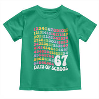67 Days of School Toddler T Shirt Funny Six Seven Meme Teacher Student Gen Alpha Slang - Wonder Print Shop
