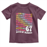 67 Days of School Toddler T Shirt Funny Six Seven Meme Teacher Student Gen Alpha Slang - Wonder Print Shop