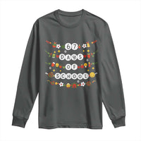 Christmas 67 Days of School Long Sleeve Shirt Bracelets 6 7 Teacher Student Funny Six Seven Meme Slang - Wonder Print Shop