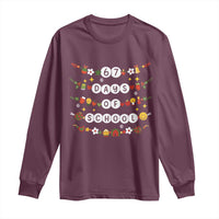 Christmas 67 Days of School Long Sleeve Shirt Bracelets 6 7 Teacher Student Funny Six Seven Meme Slang - Wonder Print Shop
