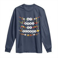 Christmas 67 Days of School Long Sleeve Shirt Bracelets 6 7 Teacher Student Funny Six Seven Meme Slang - Wonder Print Shop