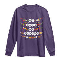 Christmas 67 Days of School Long Sleeve Shirt Bracelets 6 7 Teacher Student Funny Six Seven Meme Slang - Wonder Print Shop