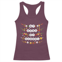 Christmas 67 Days of School Racerback Tank Top Bracelets 6 7 Teacher Student Funny Six Seven Meme Slang - Wonder Print Shop