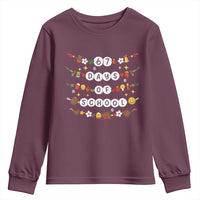 Christmas 67 Days of School Youth Sweatshirt Bracelets 6 7 Teacher Student Funny Six Seven Meme Slang - Wonder Print Shop