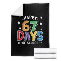 67 Days of School Throw Blanket Funny Meme Teacher Student 67th Day - Wonder Print Shop