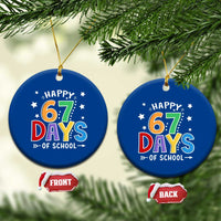 67 Days of School Ceramic Ornament Funny Meme Teacher Student 67th Day - Wonder Print Shop