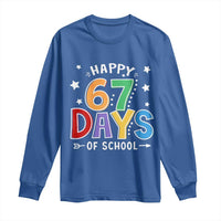 67 Days of School Long Sleeve Shirt Funny Meme Teacher Student 67th Day - Wonder Print Shop