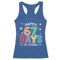 67 Days of School Racerback Tank Top Funny Meme Teacher Student 67th Day - Wonder Print Shop