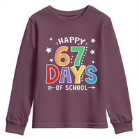 67 Days of School Youth Sweatshirt Funny Meme Teacher Student 67th Day - Wonder Print Shop