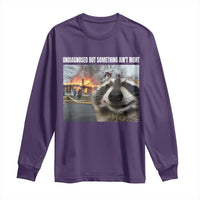 Raccoon Meme Long Sleeve Shirt Undiagnosed But Something Aint Right - Wonder Print Shop