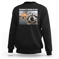 Raccoon Meme Sweatshirt Undiagnosed But Something Aint Right - Wonder Print Shop