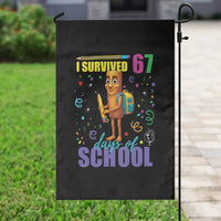 Tung Tung Tung Sahur I Survived 67 Days of School Garden Flag Funny Six Seven 6 7 Meme Teacher Student - Wonder Print Shop