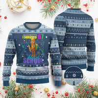 Tung Tung Tung Sahur I Survived 67 Days of School Hanukkah Ugly Sweater Funny Six Seven 6 7 Meme Teacher Student - Wonder Print Shop
