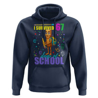 Tung Tung Tung Sahur I Survived 67 Days of School Hoodie Funny Six Seven 6 7 Meme Teacher Student - Wonder Print Shop