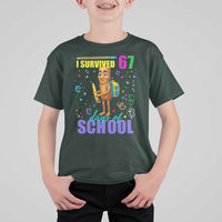 Tung Tung Tung Sahur I Survived 67 Days of School T Shirt For Kid Funny Six Seven 6 7 Meme Teacher Student - Wonder Print Shop