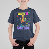 Tung Tung Tung Sahur I Survived 67 Days of School T Shirt For Kid Funny Six Seven 6 7 Meme Teacher Student - Wonder Print Shop