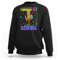 Tung Tung Tung Sahur I Survived 67 Days of School Sweatshirt Funny Six Seven 6 7 Meme Teacher Student - Wonder Print Shop