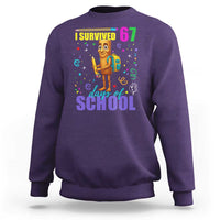 Tung Tung Tung Sahur I Survived 67 Days of School Sweatshirt Funny Six Seven 6 7 Meme Teacher Student - Wonder Print Shop