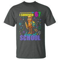 Tung Tung Tung Sahur I Survived 67 Days of School T Shirt Funny Six Seven 6 7 Meme Teacher Student - Wonder Print Shop