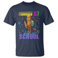 Tung Tung Tung Sahur I Survived 67 Days of School T Shirt Funny Six Seven 6 7 Meme Teacher Student - Wonder Print Shop