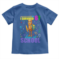 Tung Tung Tung Sahur I Survived 67 Days of School Toddler T Shirt Funny Six Seven 6 7 Meme Teacher Student - Wonder Print Shop