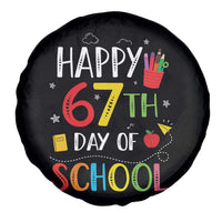 67 Days of School Spare Tire Cover Happy 67th Day Of School Teachers Student Meme - Wonder Print Shop