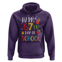 67 Days of School Hoodie Happy 67th Day Of School Teachers Student Meme - Wonder Print Shop