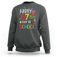 67 Days of School Sweatshirt Happy 67th Day Of School Teachers Student Meme - Wonder Print Shop