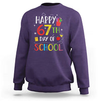 67 Days of School Sweatshirt Happy 67th Day Of School Teachers Student Meme - Wonder Print Shop