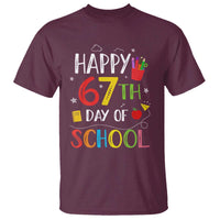 67 Days of School T Shirt Happy 67th Day Of School Teachers Student Meme - Wonder Print Shop