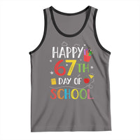 67 Days of School Tank Top Happy 67th Day Of School Teachers Student Meme - Wonder Print Shop