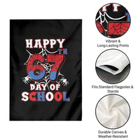 Happy 67th Day Of School Garden Flag Boys Girls Spider 67 Days - Wonder Print Shop