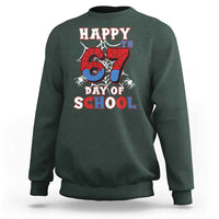 Happy 67th Day Of School Sweatshirt Boys Girls Spider 67 Days - Wonder Print Shop