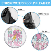 67 Days of School Coquette Bow Spare Tire Cover Funny Six Seven Meme 67th Day Teacher Student - Wonder Print Shop