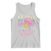 67 Days of School Coquette Bow Tank Top Funny Six Seven Meme 67th Day Teacher Student - Wonder Print Shop