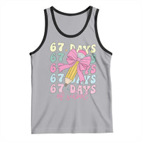 67 Days of School Coquette Bow Tank Top Funny Six Seven Meme 67th Day Teacher Student - Wonder Print Shop