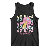 67 Days of School Coquette Bow Tank Top Funny Six Seven Meme 67th Day Teacher Student - Wonder Print Shop